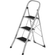 СИБРТЕХ Стремянка стальная, 3 широкие ступени 20х30 см с полимерным покрытием 97727