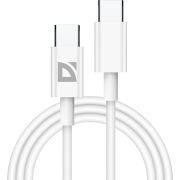DEFENDER (87507) USB кабель F182 TypeC-TypeC 1м, 30 Вт, PD,TPE,белый