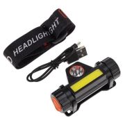 REXANT (75-7839) Фонарь налобный NEW AGE, трехрежимный, поворотный, сверхлегкий, с магнитом ,черный