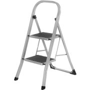 СИБРТЕХ Стремянка стальная, 2 широкие ступени 20х30 см с полимерным покрытием 97726