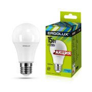 Лампа светодиодная ERGOLUX LED-A60-15W-E27-4K (ЛОН 15Вт Е27 4500К 220-240В, ПР