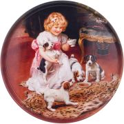 AGNESS 898-205 ДЕВОЧКА С СОБАЧКАМИ 33Х2,1см