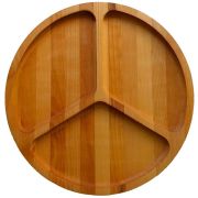 РОССИЯ 370621m Менажница Мерседес 25х25х1,8 см, массив берёзы