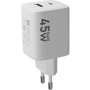 DEFENDER (83245) UPA-145 45W, USB A+C, белый