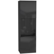 НК-МЕБЕЛЬ POINT ТИП-22 шкаф навесной Чёрный/Чёрный глянец 71774441 (1 кор.)