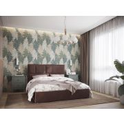 НК-МЕБЕЛЬ MADISON new кровать 1600х2000 Велюр Шоколад 72305917 (2 кор.)