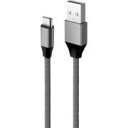 Кабель AKSBERRY (6900278680013) X158 USB A-Type C, 3A, серый