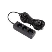 ENGY Гранд 7м/3роз. с заземлением (ПВС 3х0,75) черный (186740)