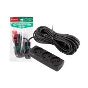 ENGY Премиум 10м/3роз. (ПВС 2х0,75) черный (186742)