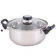 MALLONY BAK-S-04 кастрюля с крышкой 3,9л нерж.(985889)