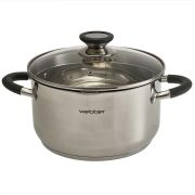 WEBBER BE-374/2 Кастрюля из нерж стали со стеклянной крышкой (d=22; 4,7 л) (4)