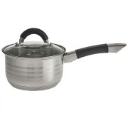 WEBBER BE-441/2 Ковш 2,1л со стекл.крышкой, 16*9,5 см, нерж.сталь, капсул. индукци. Дно