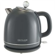 DELTA LUX DE-1018 (1,7 л. металл/пластик) серый