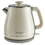 DELTA LUX DE-1019 (1,8 л, металл/пластик) белый