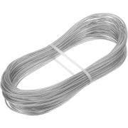 СИБРТЕХ Трос металлополимерный прозрачный ПР-2.5, толщина 2.5 мм, моток 20 метров 47627