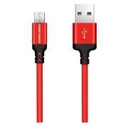 Дата-кабель MORE CHOICE K12m USB 2.1A для micro USB - 1м Red Black