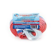 Трос буксировочный AUTOVIRAZH AV-600015 3,5 т*5 м - лента с 2 крюками в чехле