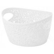 Корзинка КРУЖЕВО 3л Белый М 2377