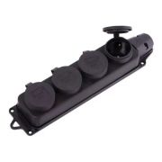 SMARTBUY (SBE-16-4-00-R) розетка, прямая 4-местная