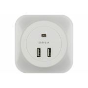 UNIEL (UL-00007348) DTL-321 White/Sensor/2USB