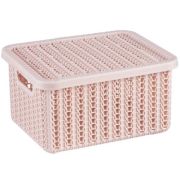 Коробка ВЯЗАНИЕ 1,5л с крышкой Чайная роза М 2368