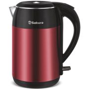 Электрочайник SAKURA SA-2154MR (1.8) красн металлик+черн