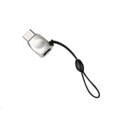 Переходник HOCO UA8 microUSB-Type-C жемчужный никель