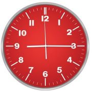 Часы настенные CENTEK СТ-7100 красный