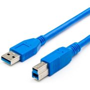 Кабель ATCOM (AT2823) USB 1.8 M (USB 3.0, AM - BM, синий)