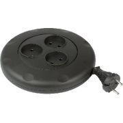 SMARTBUY (SBE-10-3-03-B) - 3 гнезда 3 метра (10А/2,2кВт) круглый черный