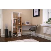 МЕБЕЛЬ-КОМПЛЕКС Стол компьютерный Вентура дуб золотой крафт/белый (2уп)