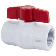 МАК 476 Кран шаровой 1 1/4 м/м ручка-бабочка полипропиленовый из АБС - пластика