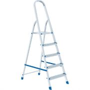СИБРТЕХ Стремянка, 5 ступеней, алюминиевая, Россия 97715