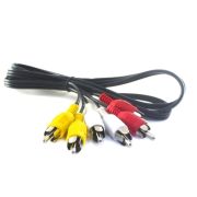 REXANT (17-0207) ШНУР 3 RCA - 3 RCA, ДЛИНА 10 МЕТРОВ, ЧЕРНЫЙ