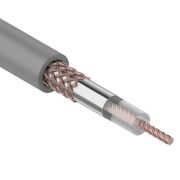 REXANT (01-2002) Кабель коаксиальный RG-58 A/U, CU/AL/CU, 64%, 50 ОМ, бухта 100М серый