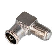 REXANT (05-4312) ПЕРЕХОД ГНЕЗДО F-ГНЕЗДО TV УГЛОВОЙ