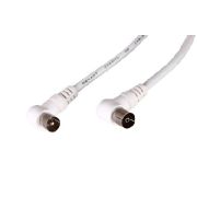 REXANT (18-0022) ШНУР ТВ ГНЕЗДО - ТВ ШТЕКЕР, УГЛОВОЙ, ДЛИНА 1,5 МЕТРА, БЕЛЫЙ