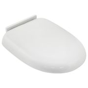 Articplast P07 Крышка для унитаза белая пластиковая с микролифтом, заоваленная