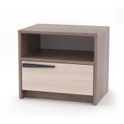 МЕБЕЛЬ-КОМПЛЕКС Оптима Тумба прикроватная Шимо темный/Шимо светлый