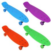 SILAPRO Скейтборд 56х15см, ABS пластик, (пласт. крепеж 5036, PVC 608Z), макс.нагр. 30кг 131-036
