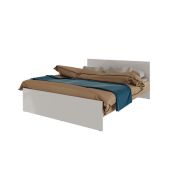 МЕБЕЛЬ-КОМПЛЕКС Нордик Кровать 1,6 без основания Дуб сонома/Белая Аляска