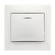 SMARTBUY (SBE-01w-10-SW1-1-c) Венера, 1-клавишный,белый