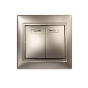 SMARTBUY (SBE-01c-10-SW2-1-c) Венера, 2-клавишный,шампань