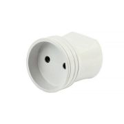 SMARTBUY (SBE-10-S02-w) Штепсельное гнездо без заземления белое 10А 250В