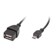 RITMIX RCC-010 OTG кабель, MicroUSB-USB-AF, 0,1m, медный