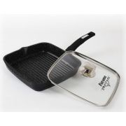 МЕЧТА С66802 Гранит black несъемная ручка стеклянная крышка