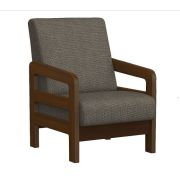 ЭЛЕГИЯ Вега-34 Кресло отдыха (SCANDINAVIA BROWN WOOD,SCANDINAVIA BROWN WOOD,Орех (Лак)) Категория 1 (1 кор.)