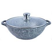 ТРАДИЦИЯ ТМ0283 а/пр литой 28см 4,0л стекл/кр Мрамор