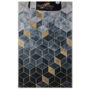 САНАКС 00841 Коврик дизайнерский, серые КУБЫ одинарный 550 х 900 мм