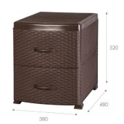 VIOLET Ротанг коричневый 2-х секц. 35501